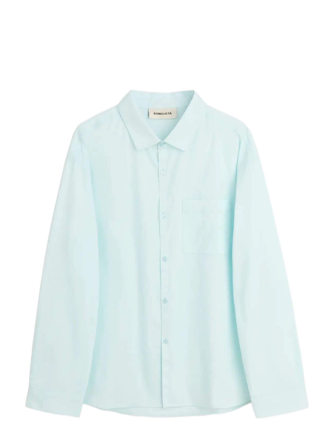 Bongusta - Sahej Long Sleeve Shirt - long-sleeved shirts - ice blue - 1