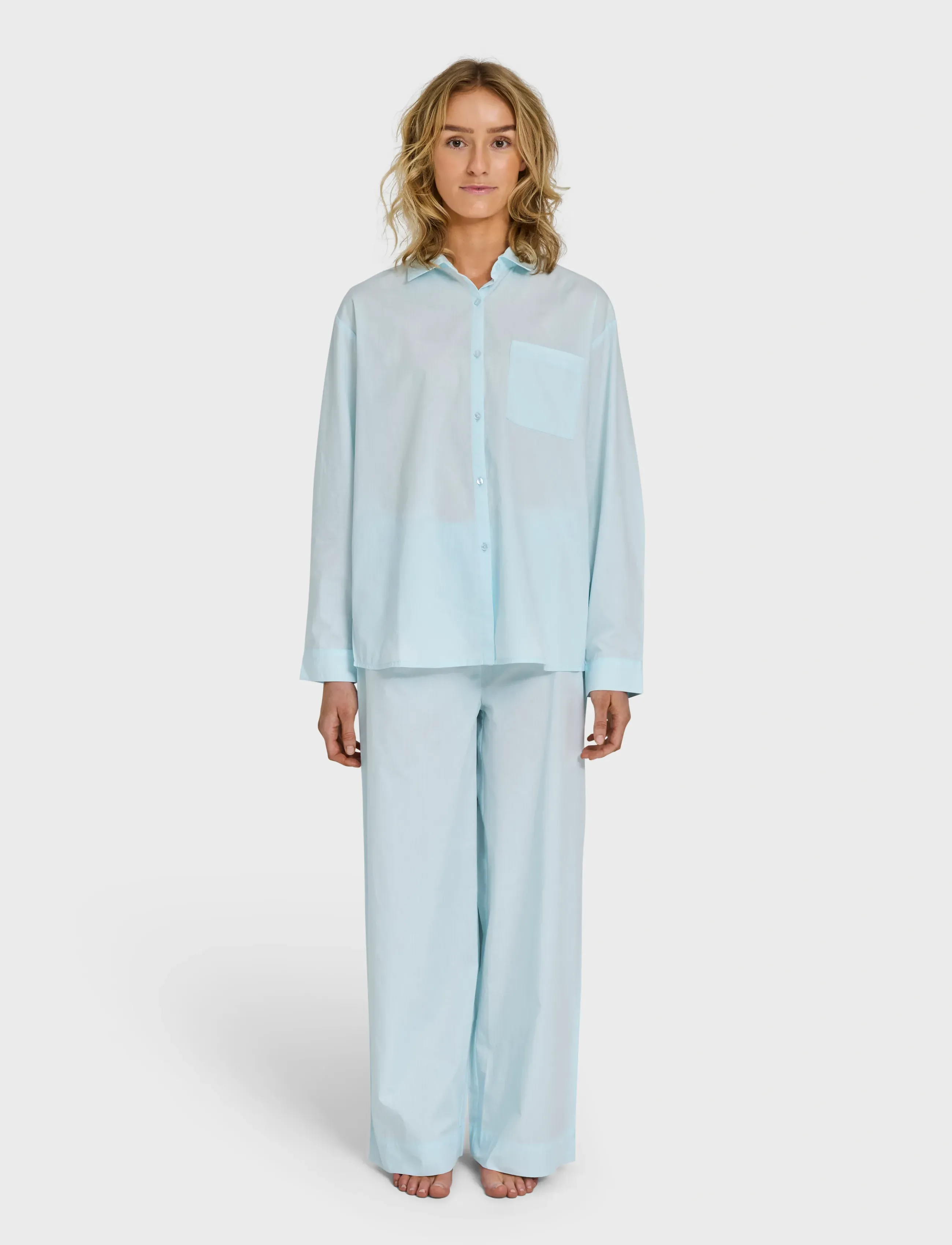 Bongusta Sahej Long Sleeve Shirt, XS, Shirts, Blau - Long-sleeved, Frauen