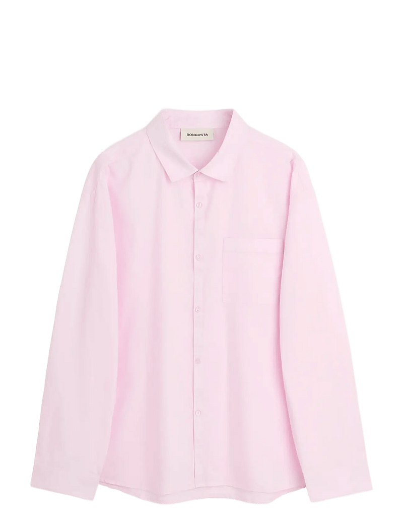 Bongusta - Sahej Long Sleeve Shirt - langærmede skjorter - lilac snow - 1