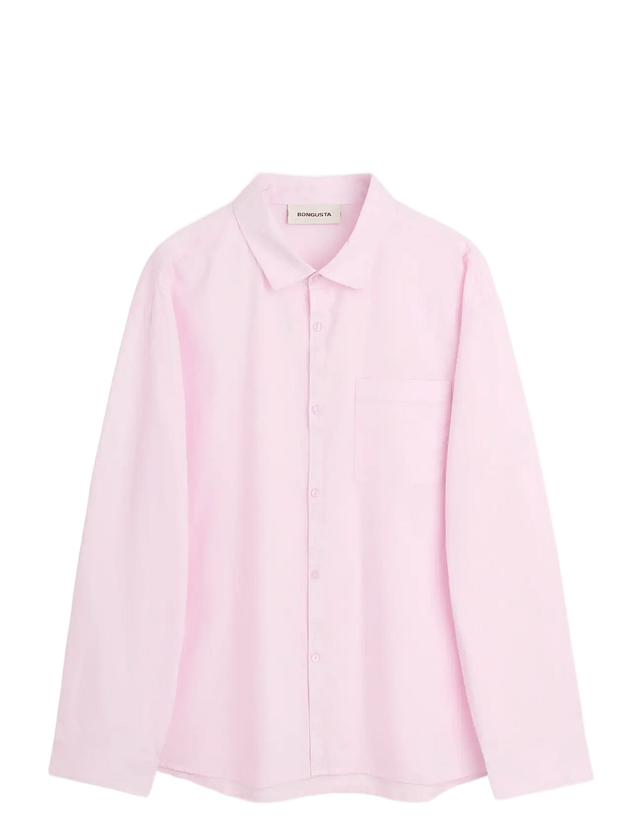 Bongusta - Sahej Long Sleeve Shirt - langärmlige hemden - lilac snow - 1