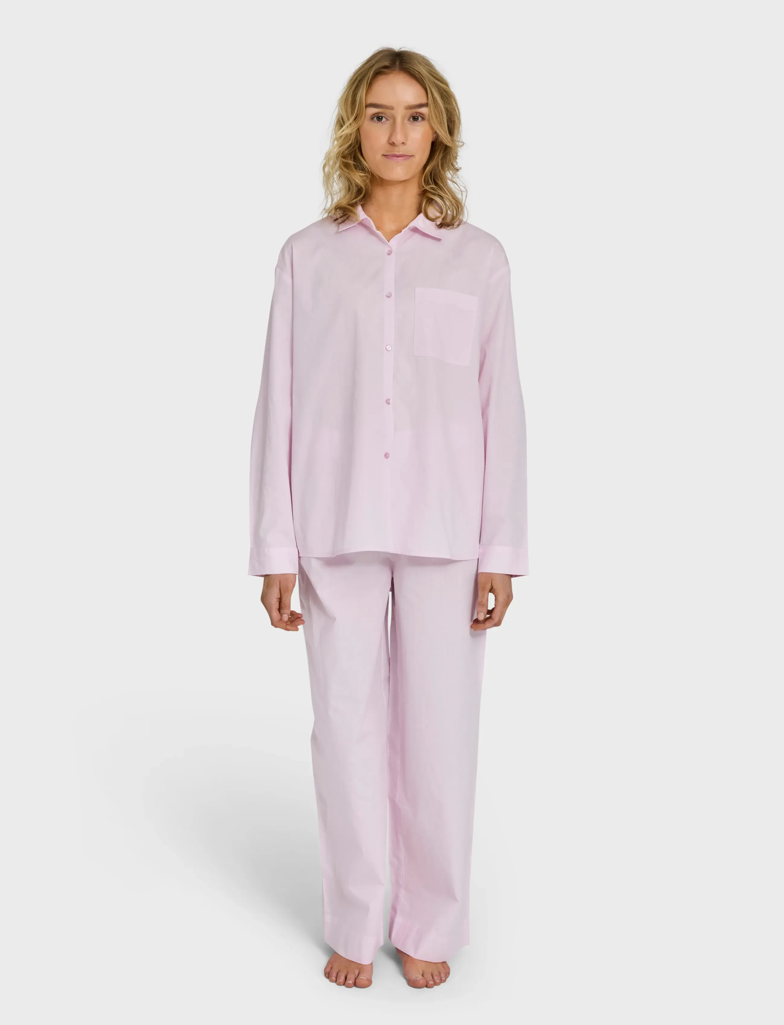 Bongusta Sahej Long Sleeve Shirt, L, Shirts, Rosa - Long-sleeved, Frauen