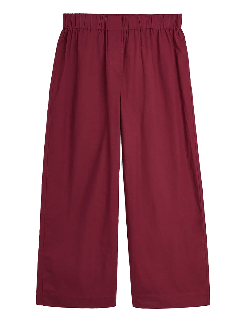 Bongusta - Sahej Pants - hosen mit weitem bein - wine - 1