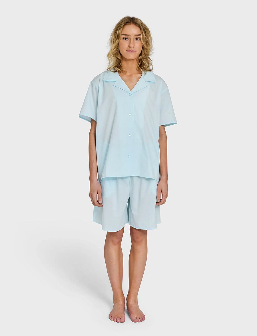 Bongusta - Sahej Shorts - casual shorts - ice blue - 0