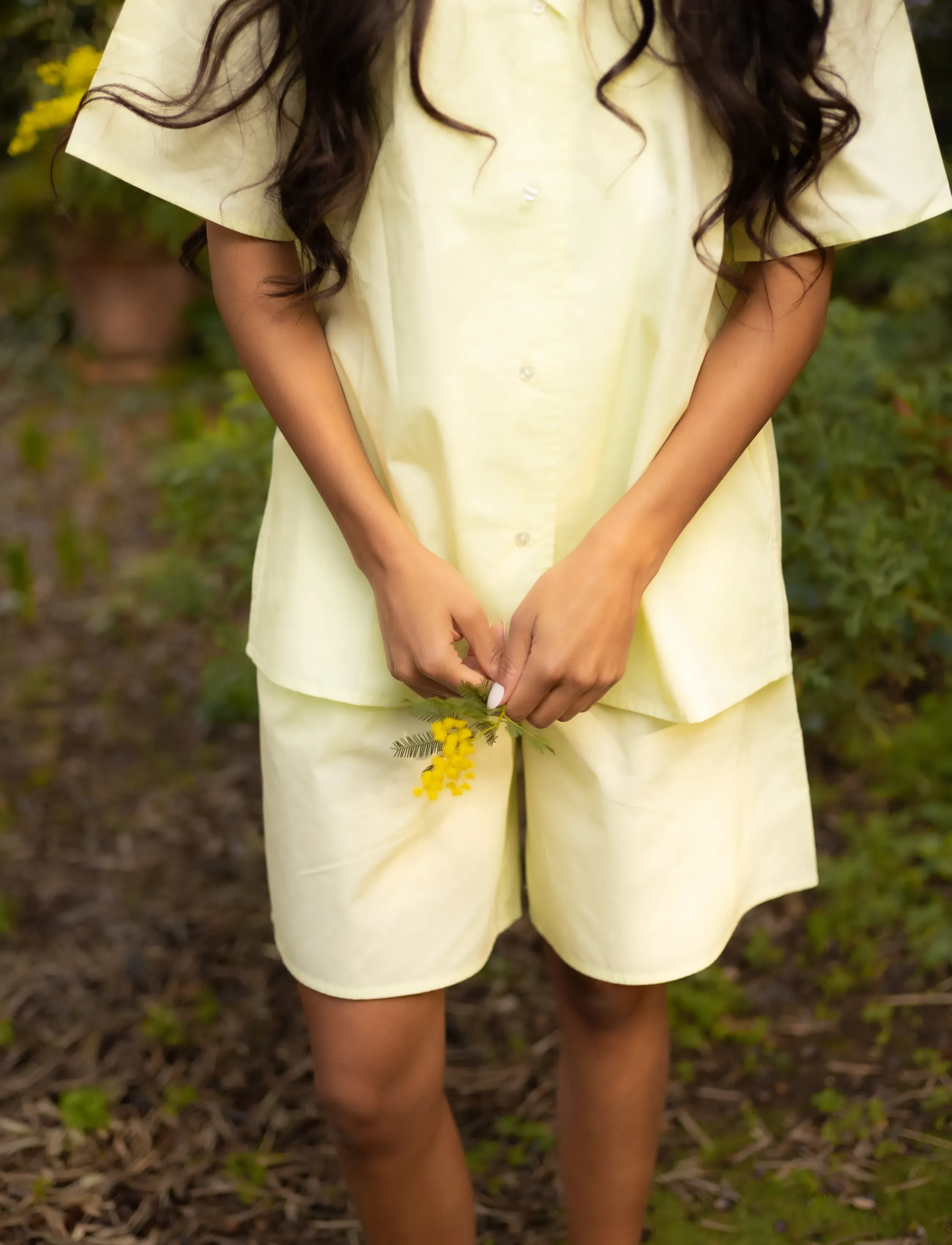 Bongusta - Sahej Shorts - casual shorts - lemon sorbet - 2