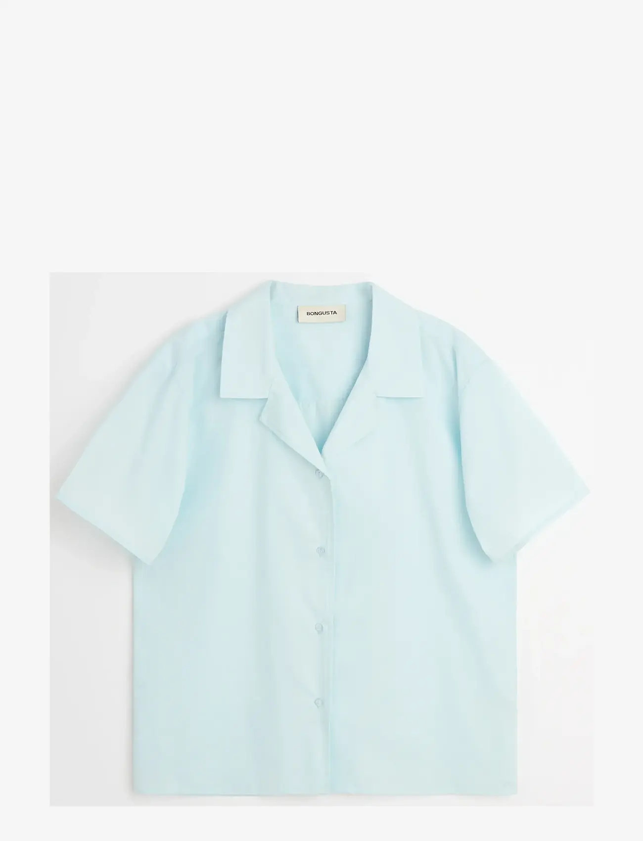 Bongusta - Sahej Short Sleeve Shirt - kurzärmlige hemden - ice blue - 1