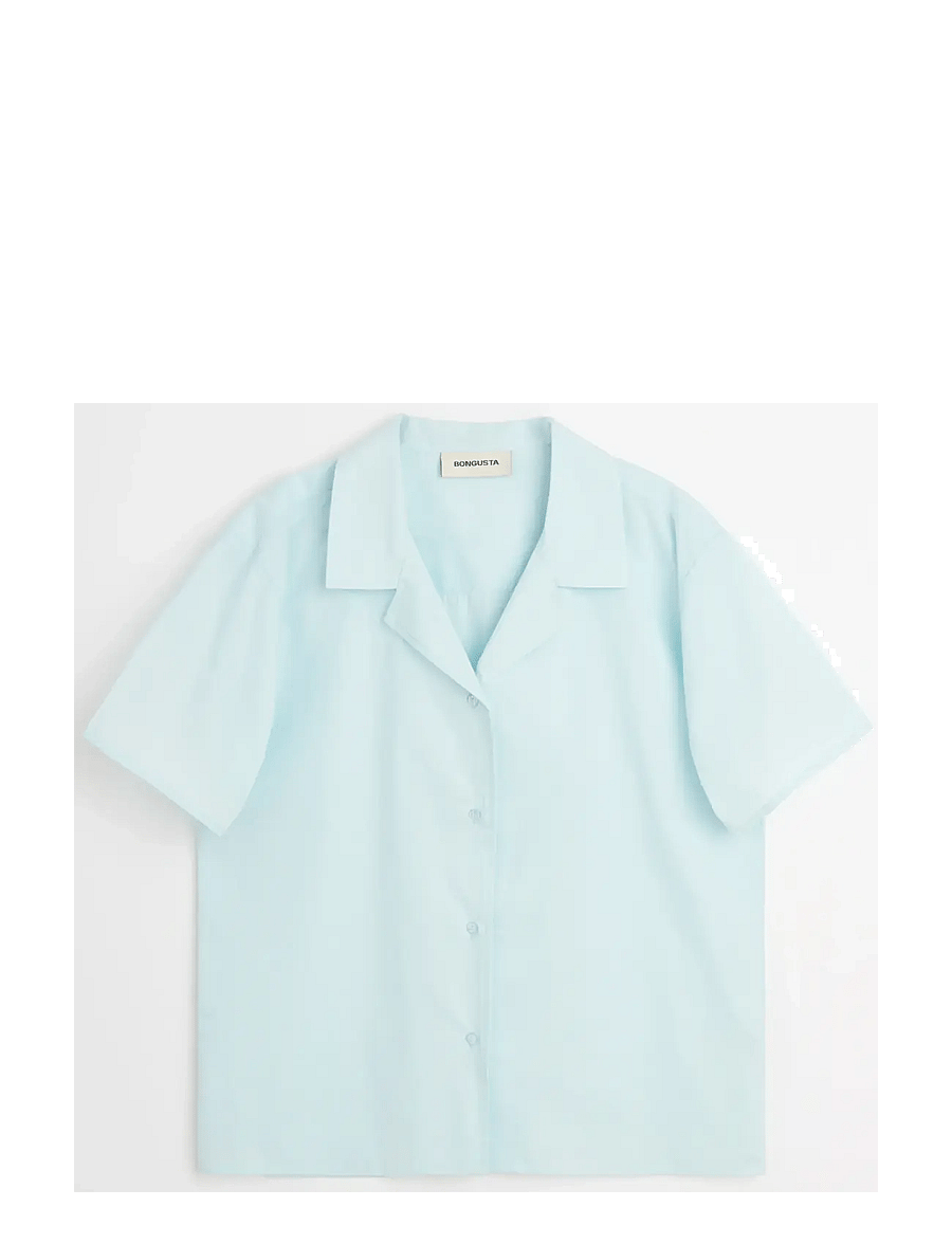 Bongusta - Sahej Short Sleeve Shirt - short-sleeved shirts - ice blue - 1