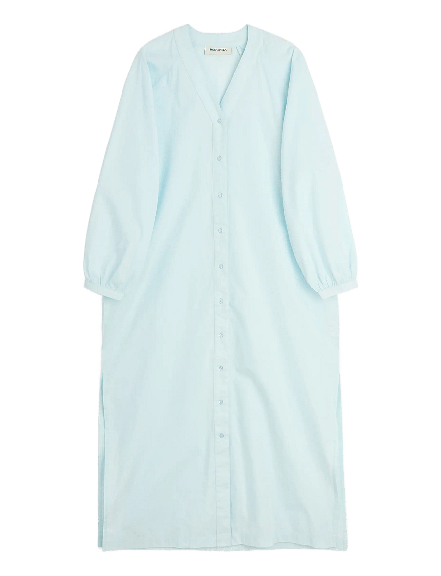 Bongusta - Sahej Dress - sommerkjoler - ice blue - 1