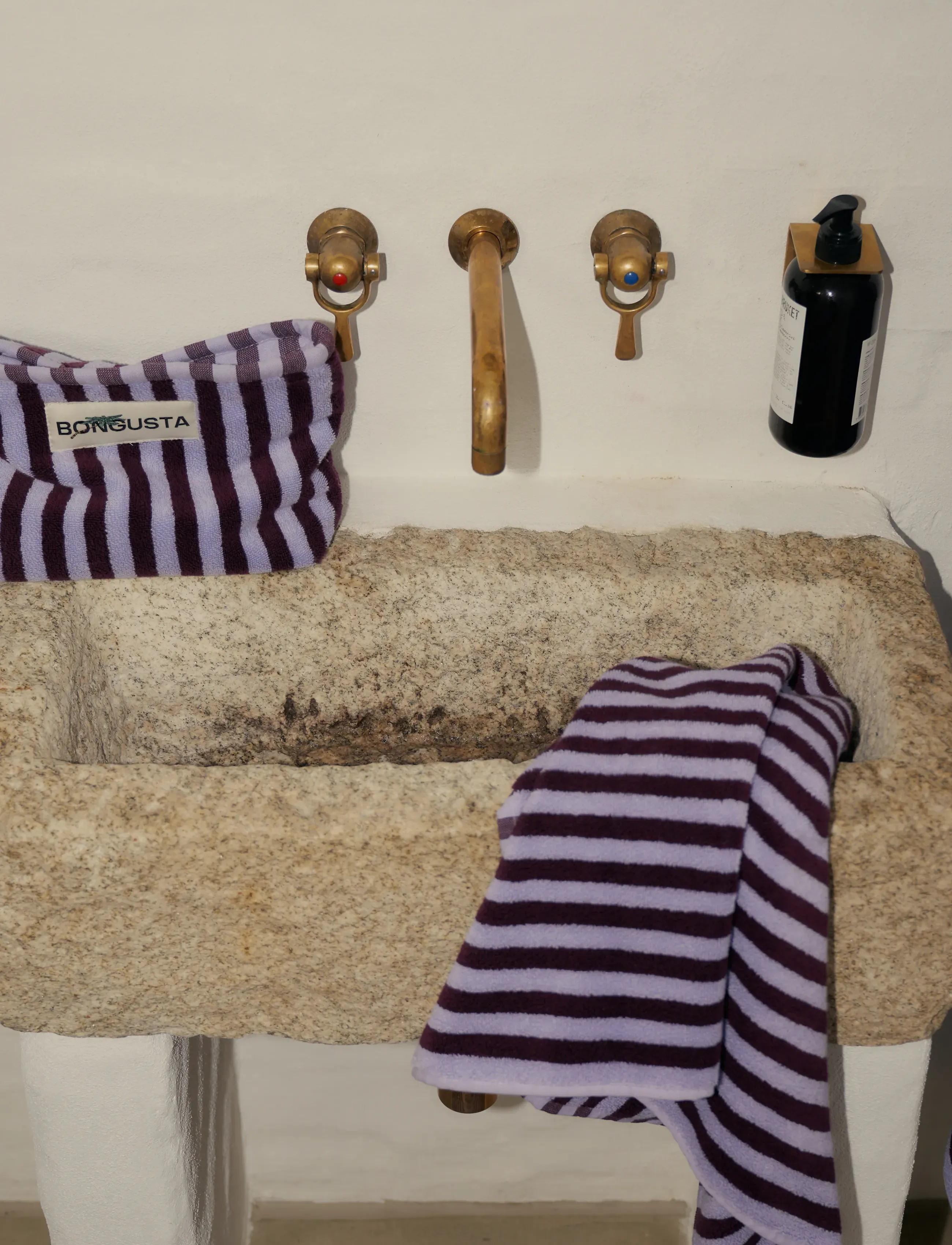 Bongusta Naram Hand Towels, One Size, Towels & Bath Lila - Guest Homeware