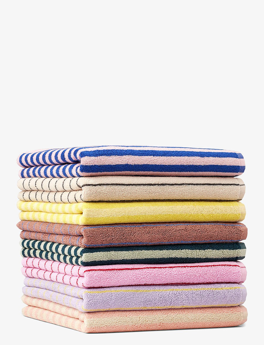 Bongusta - Naram Hand Towels - nach preis einkaufen - dazzling blue & rose - 3