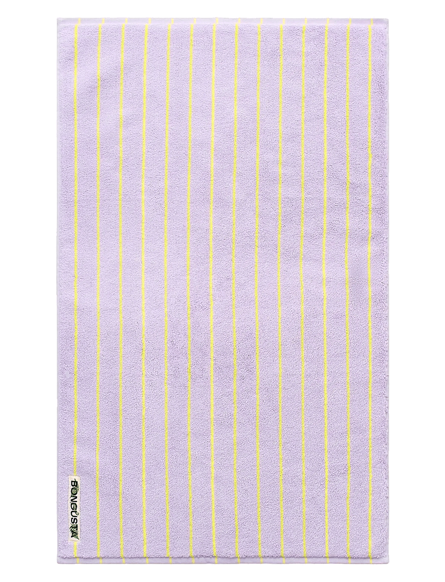 Bongusta - Naram Hand Towels - nach preis einkaufen - lilac and neon yellow - 1