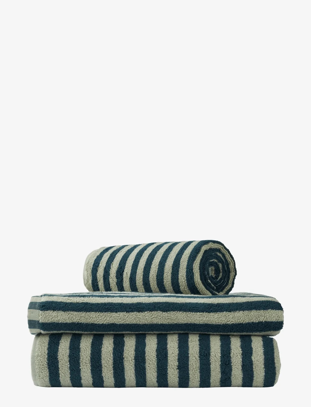 Bongusta - Naram Hand Towel - handtücher - sea foam and deep teal - 0