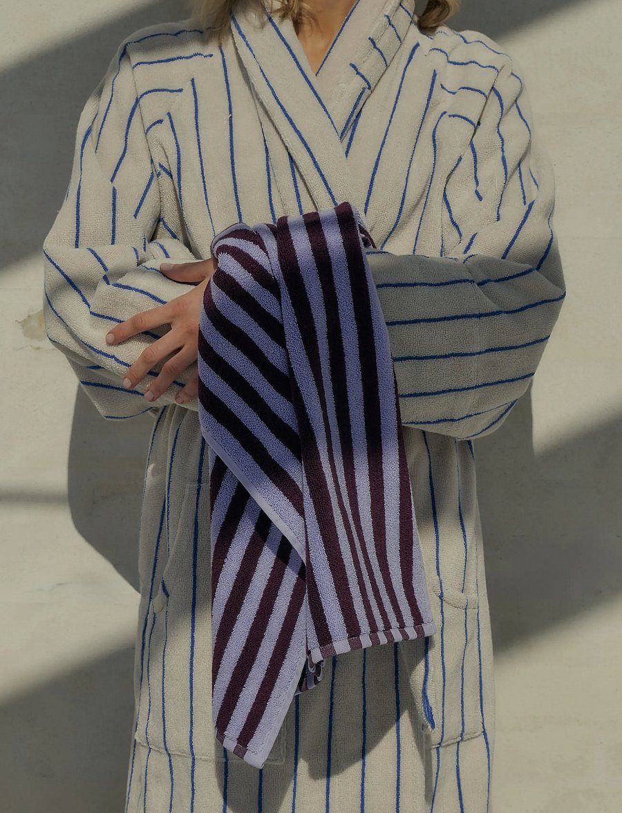 Bongusta - Naram Bathrobe - moonbeam & ultramarine - hverdags stil - moonbeam & ultramarine - 2