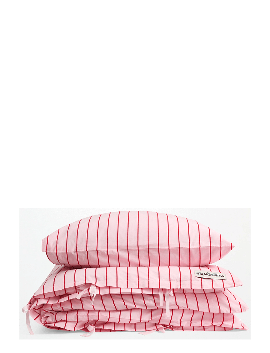 Bongusta - Percale Bed Linen Set - baby pink & ski patrol - 1