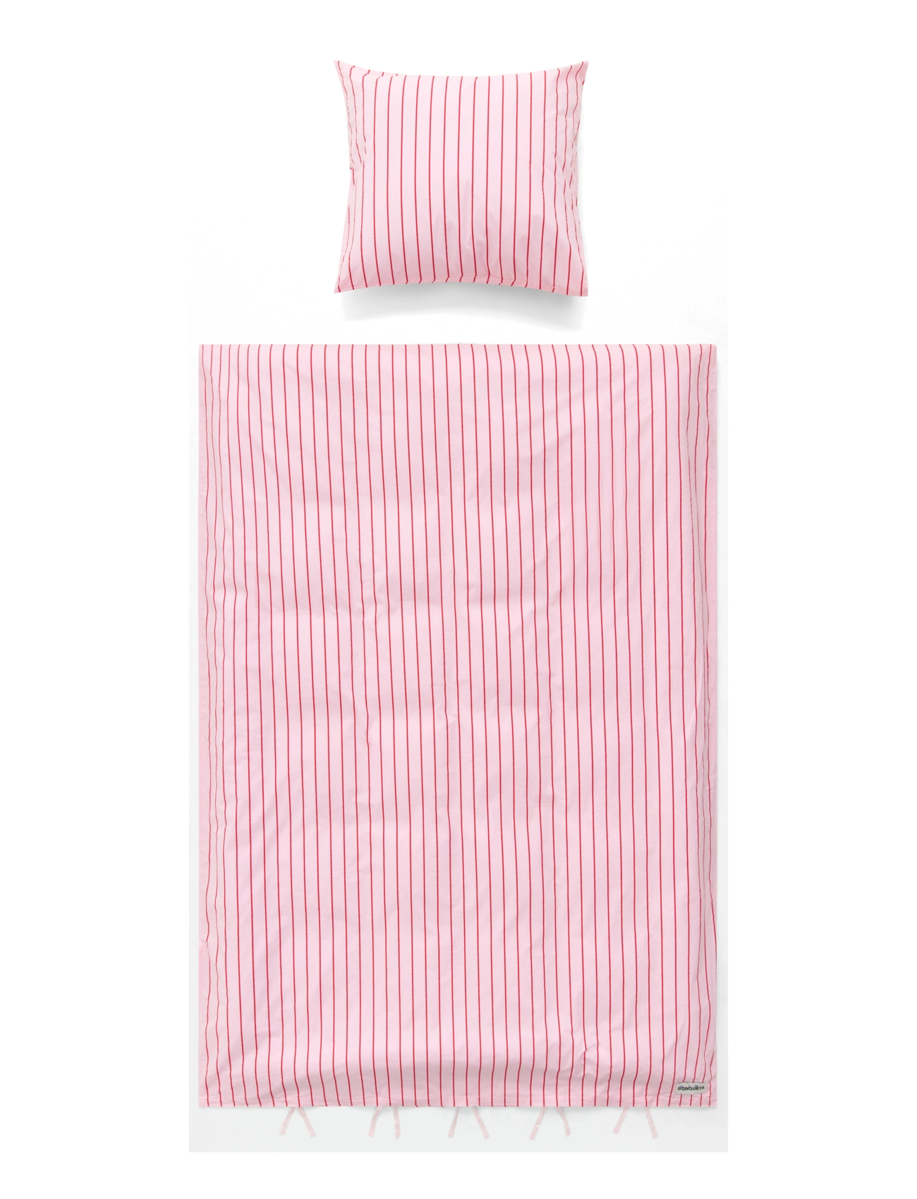Bongusta - Percale Bed Linen Set - baby pink & ski patrol - 2