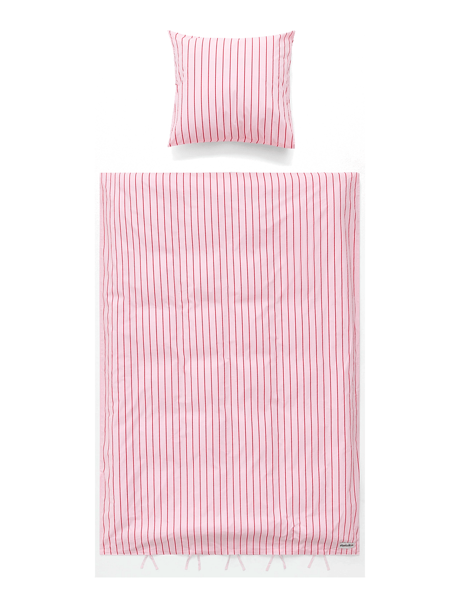 Bongusta - Percale Bed Linen Set - baby pink & ski patrol - 2