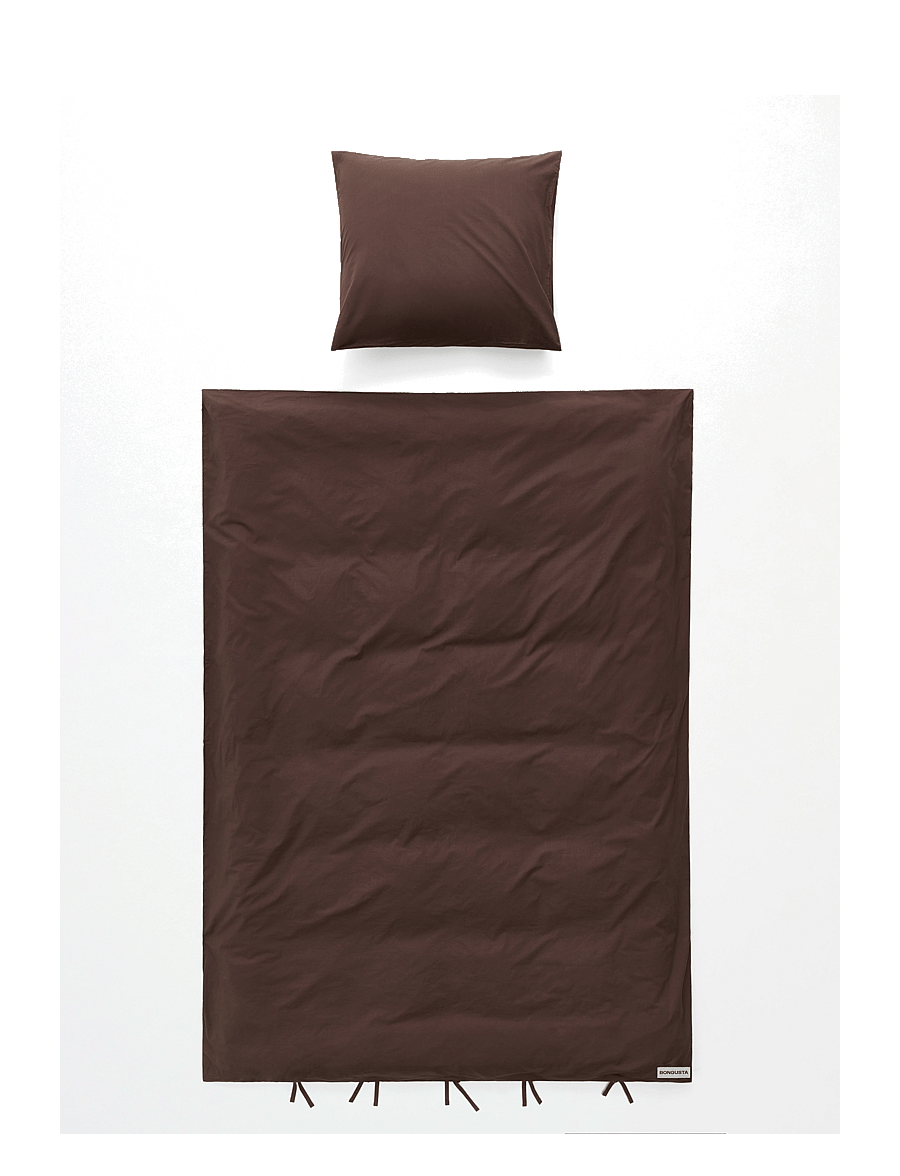 Bongusta - Percale Bed Linen Set - voodiriiete komplektid - coffee - 2
