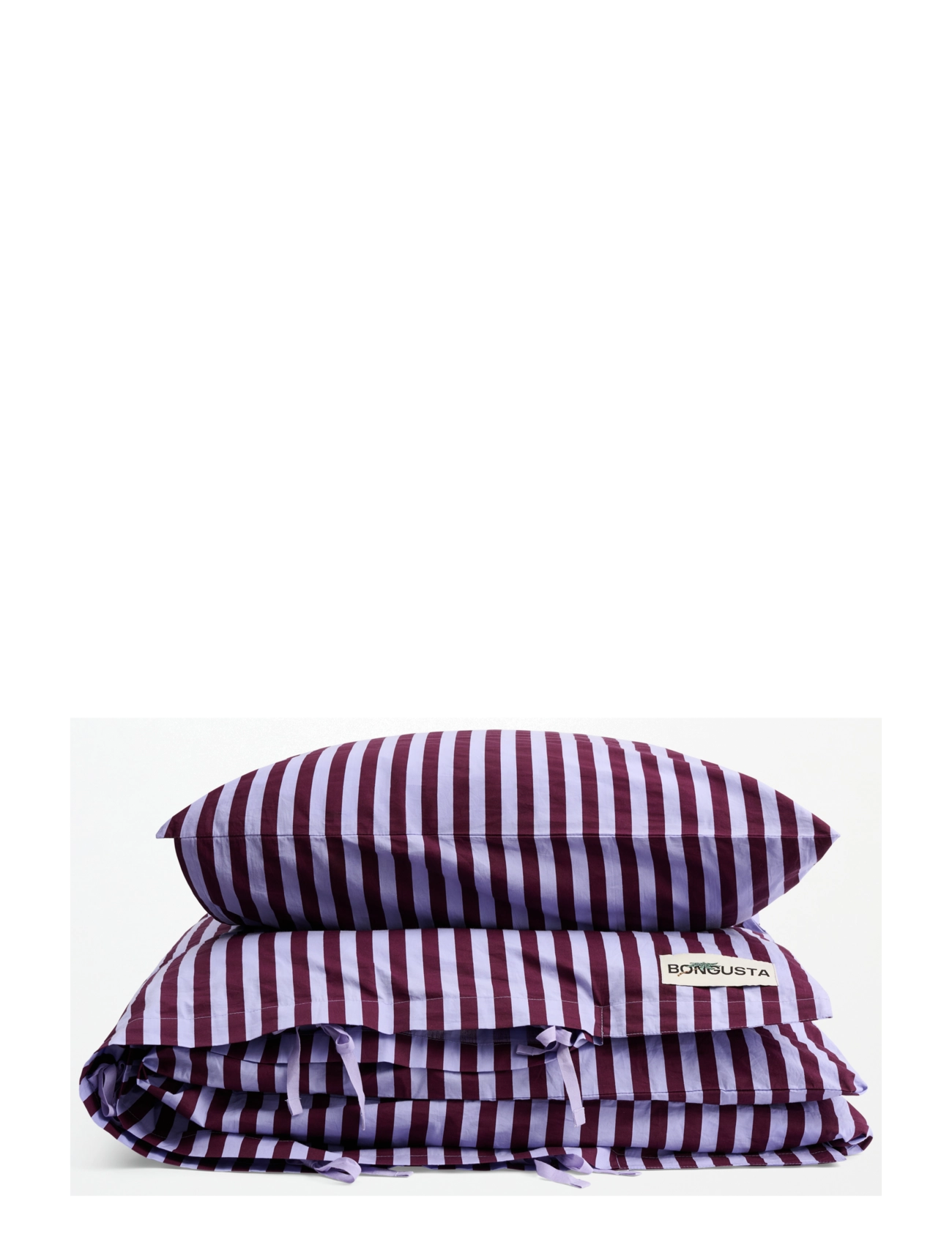 Bongusta Percale Bed Linen Set - View all - WINE & LAVENDER BLUE / purple
