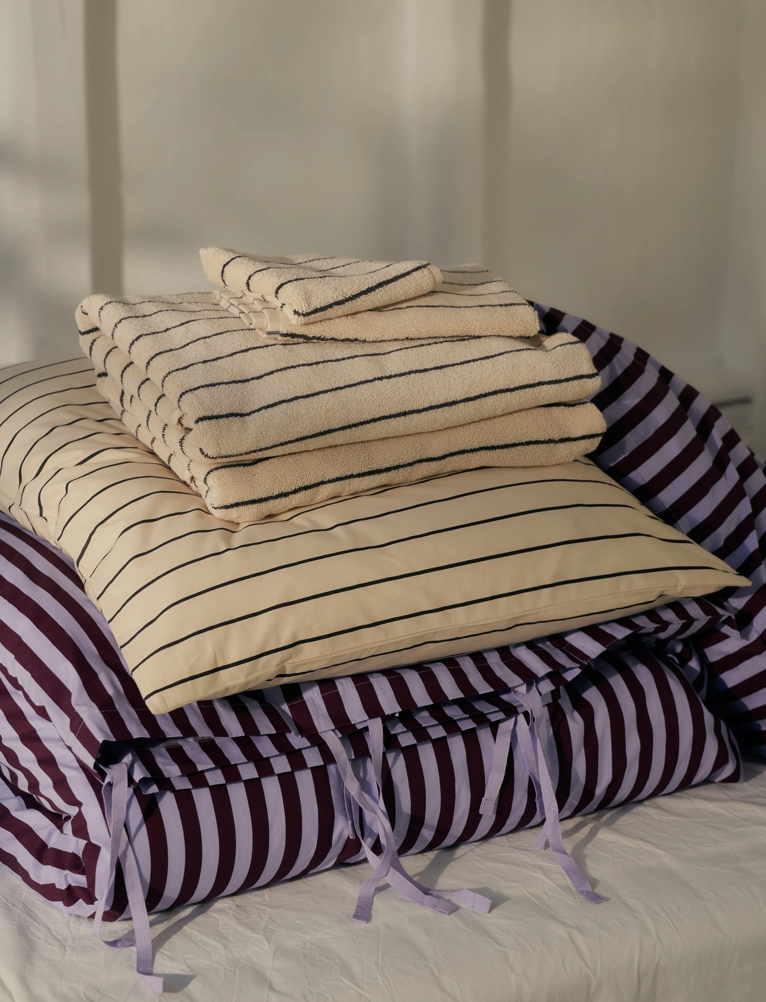 Bongusta Percale Bed Linen Set,,,Lila Gr.140X200;80X80CM
