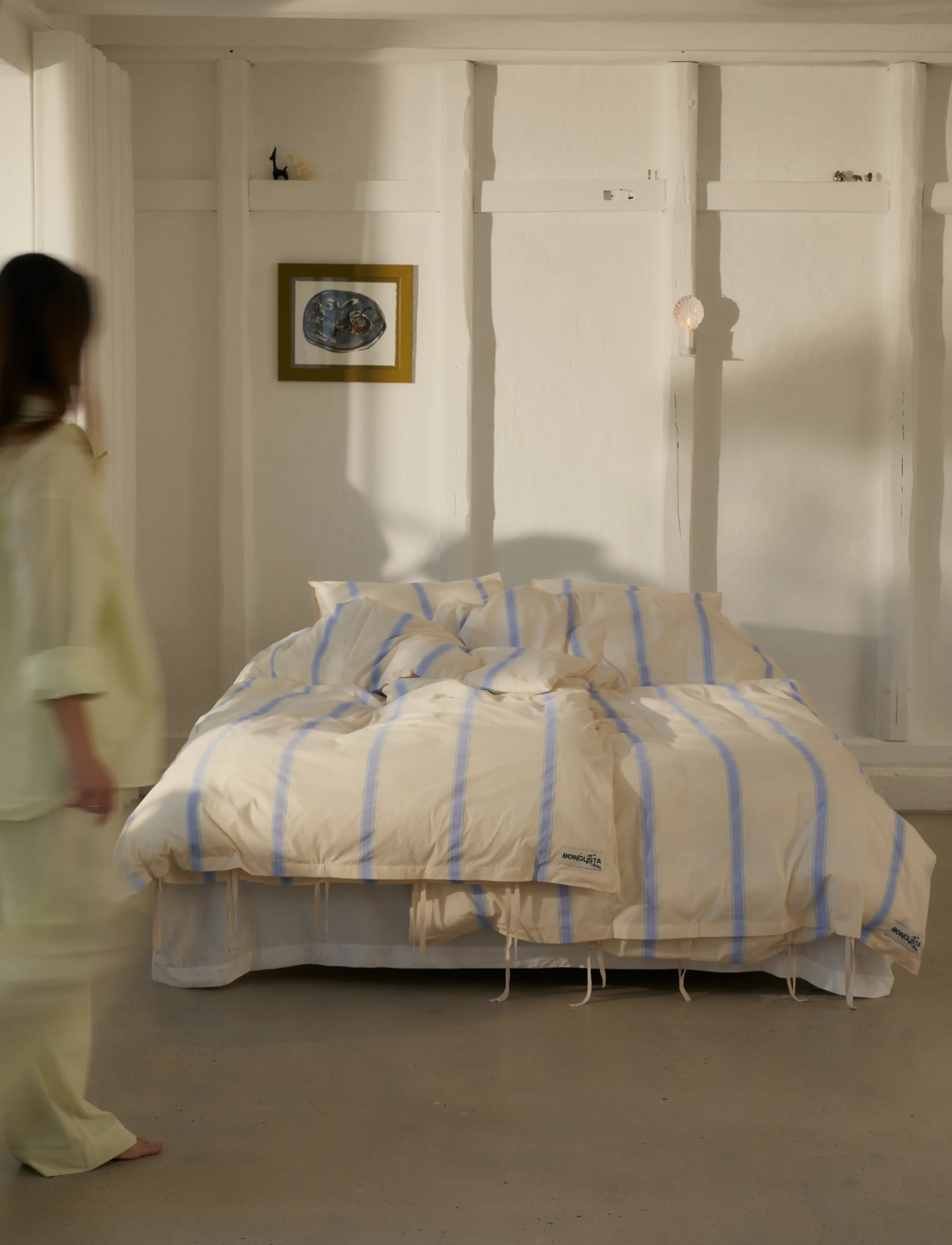 Bongusta - Percale Bed Linen Set - ivory, lavender & mint - 0