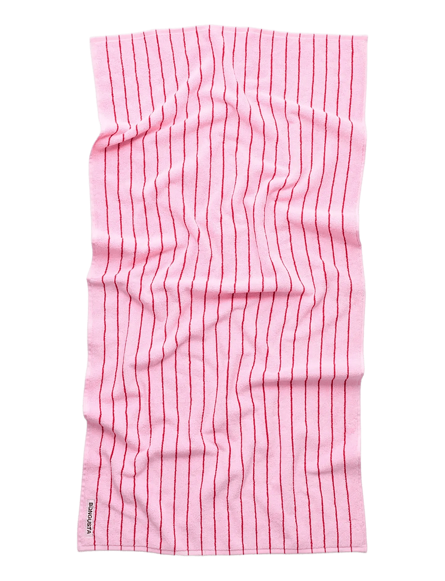 Bongusta - Naram Bath Towels - saunalinad - baby pink & ski patrol - 1