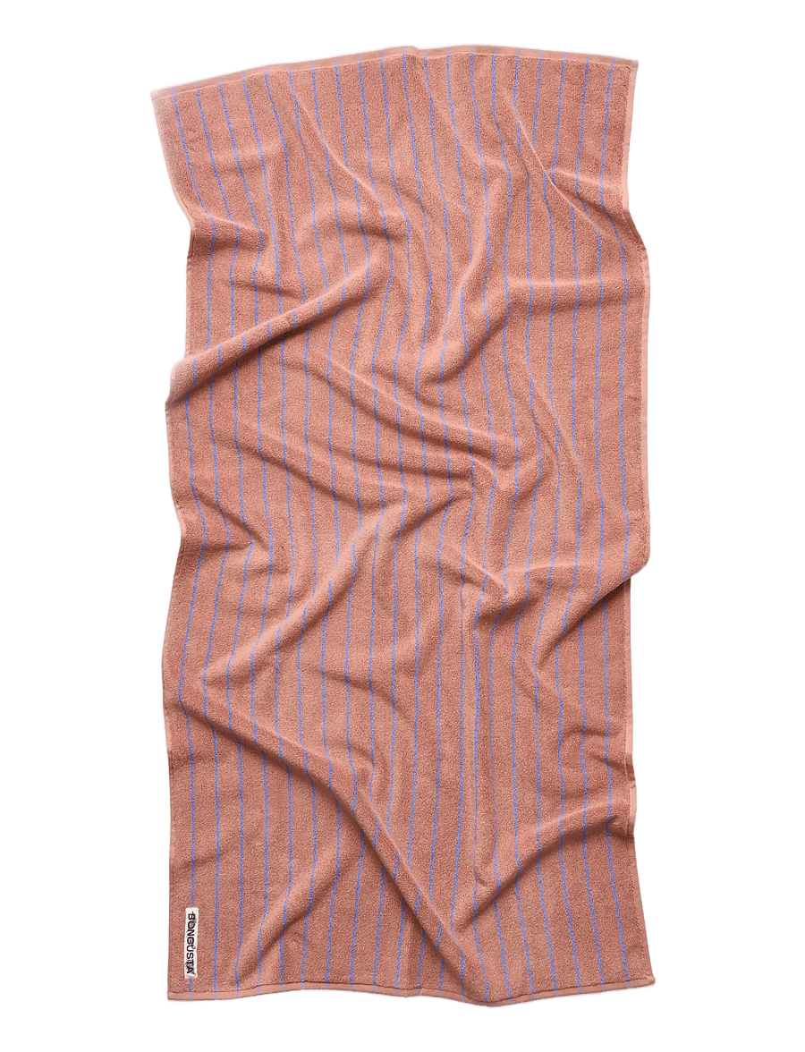 Bongusta - Naram Bath Towels - badetücher - camel & ultramarine - 1