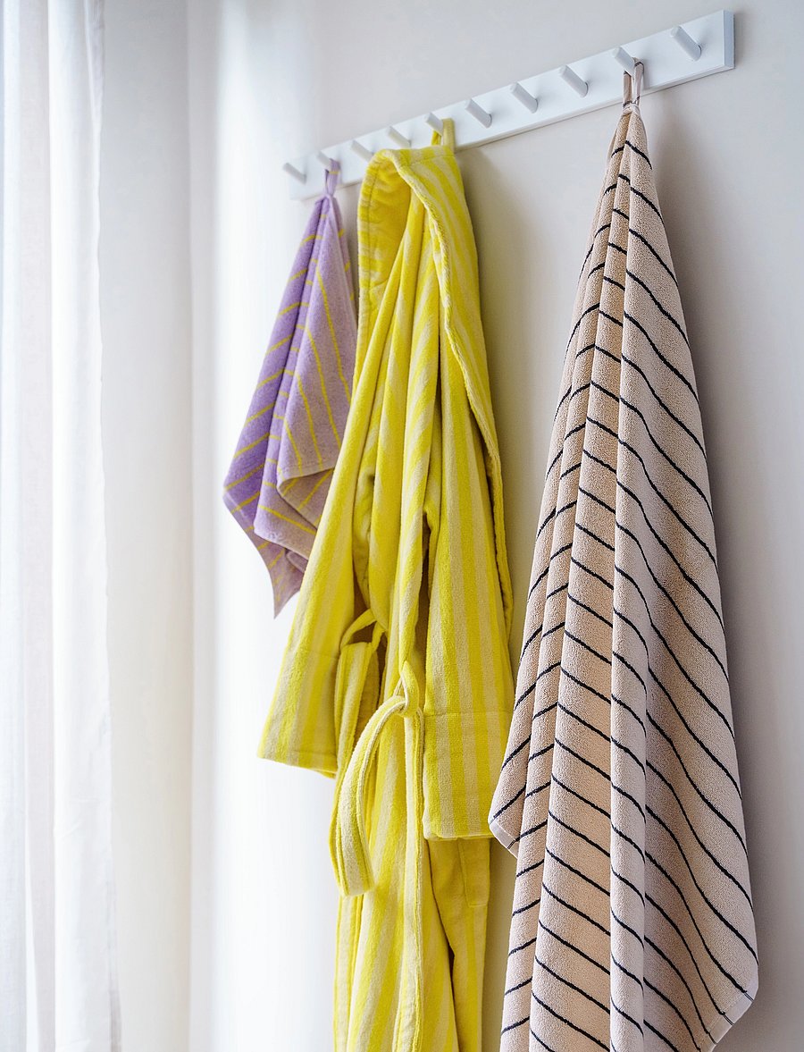 Bongusta - Naram Bath Towels - osta hinna alusel - creme & ink - 3