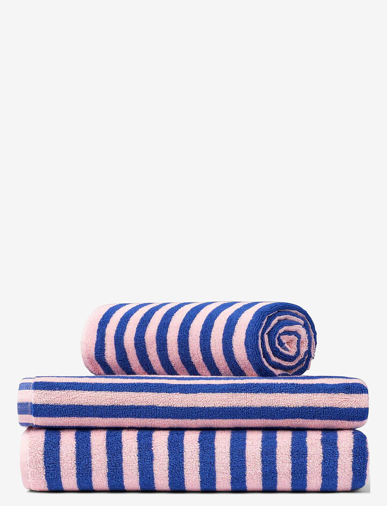 Bongusta - Naram Bath Towel - vannas dvieļi - dazzling blue & rose - 0