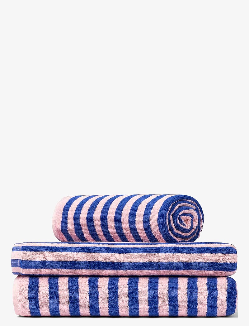 Bongusta - Naram Bath Towel - vannas dvieļi - dazzling blue & rose - 0