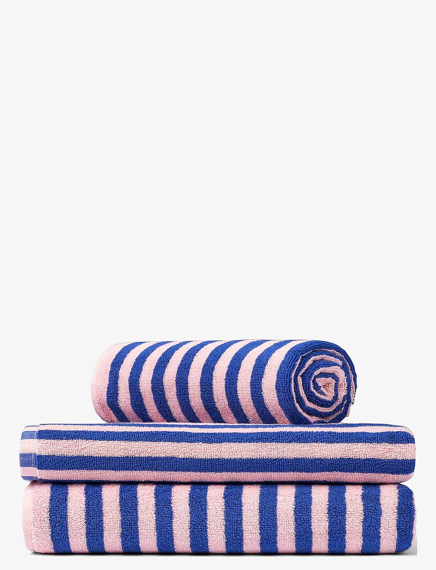 Bongusta - Naram Bath Towels - nach preis einkaufen - dazzling blue & rose - 1