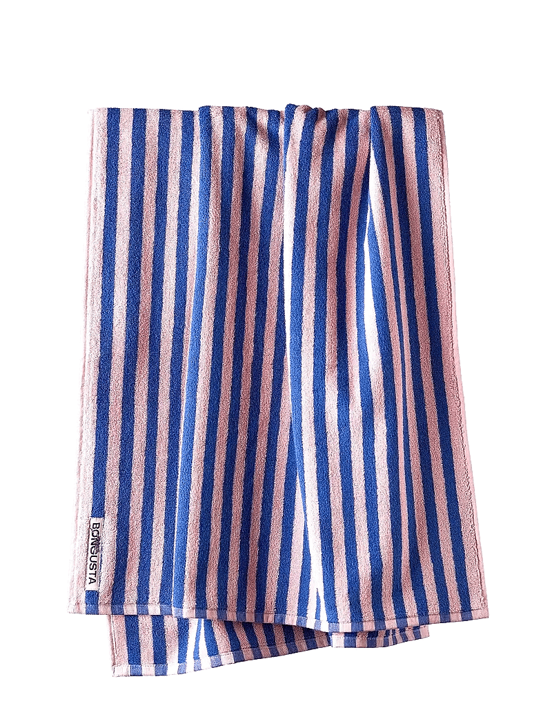 Bongusta - Naram Bath Towel - vannas dvieļi - dazzling blue & rose - 1