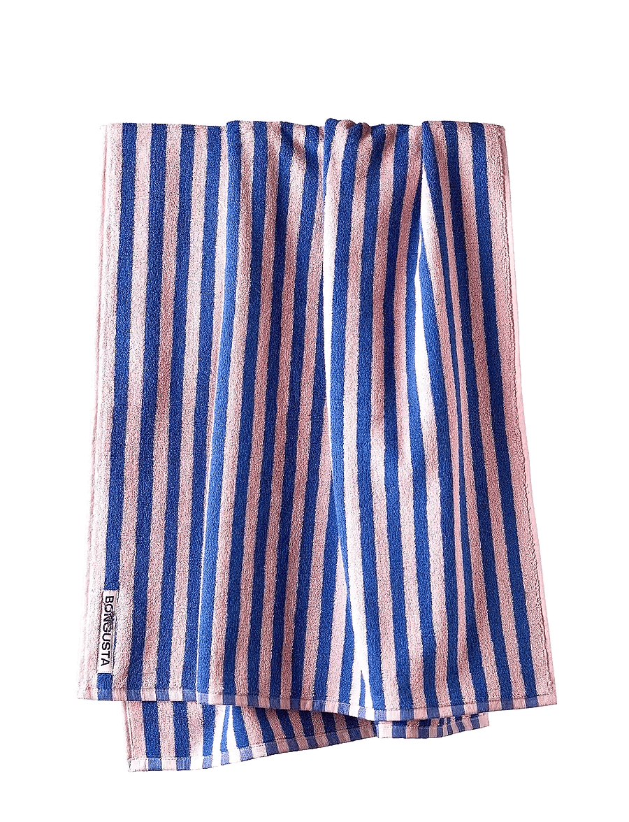 Bongusta - Naram Bath Towels - nach preis einkaufen - dazzling blue & rose - 2