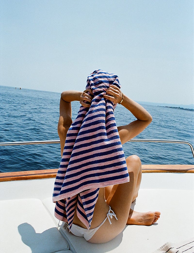 Bongusta - Naram Bath Towel - vannas dvieļi - dazzling blue & rose - 4