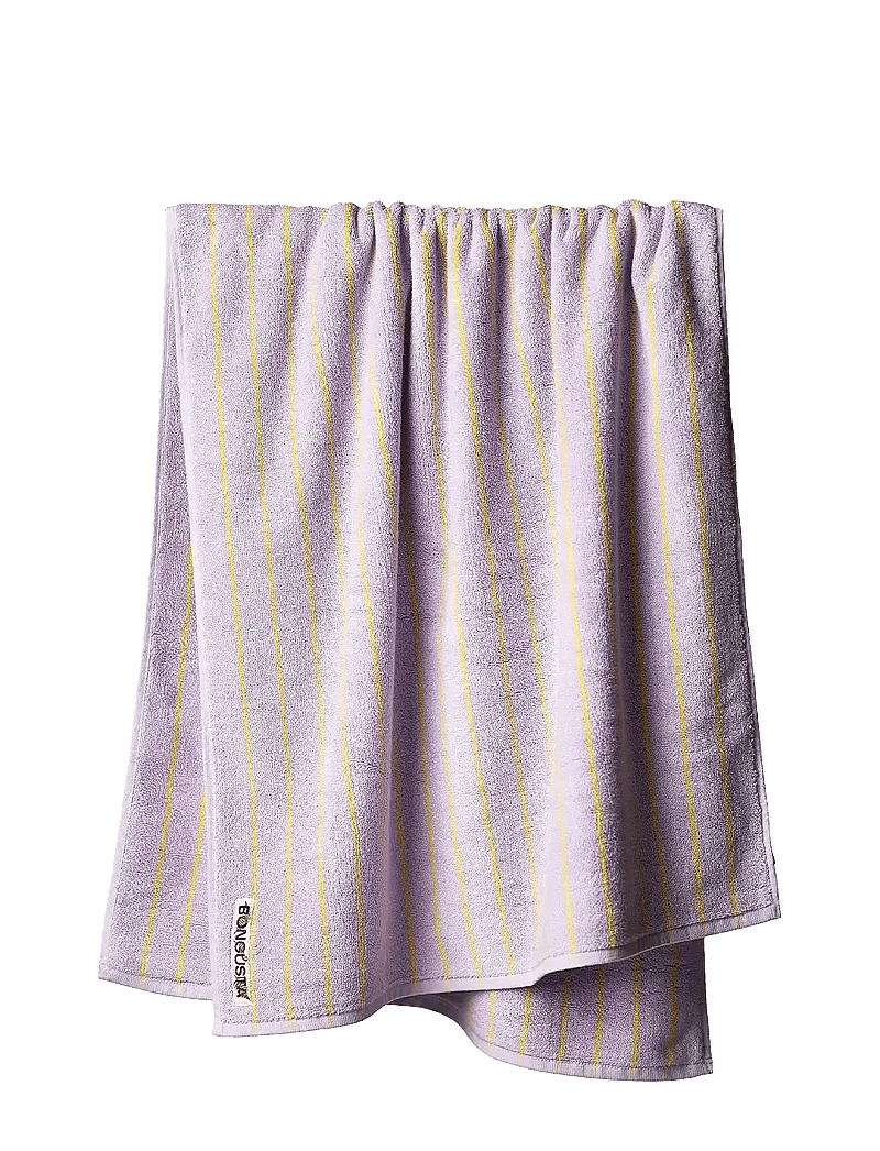 Bongusta - Naram Bath Towel - saunalinad - lilac and neon yellow - 1