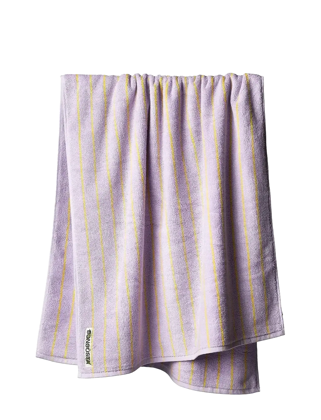 Bongusta - Naram Bath Towels - shop by price - lilac and neon yellow - 2