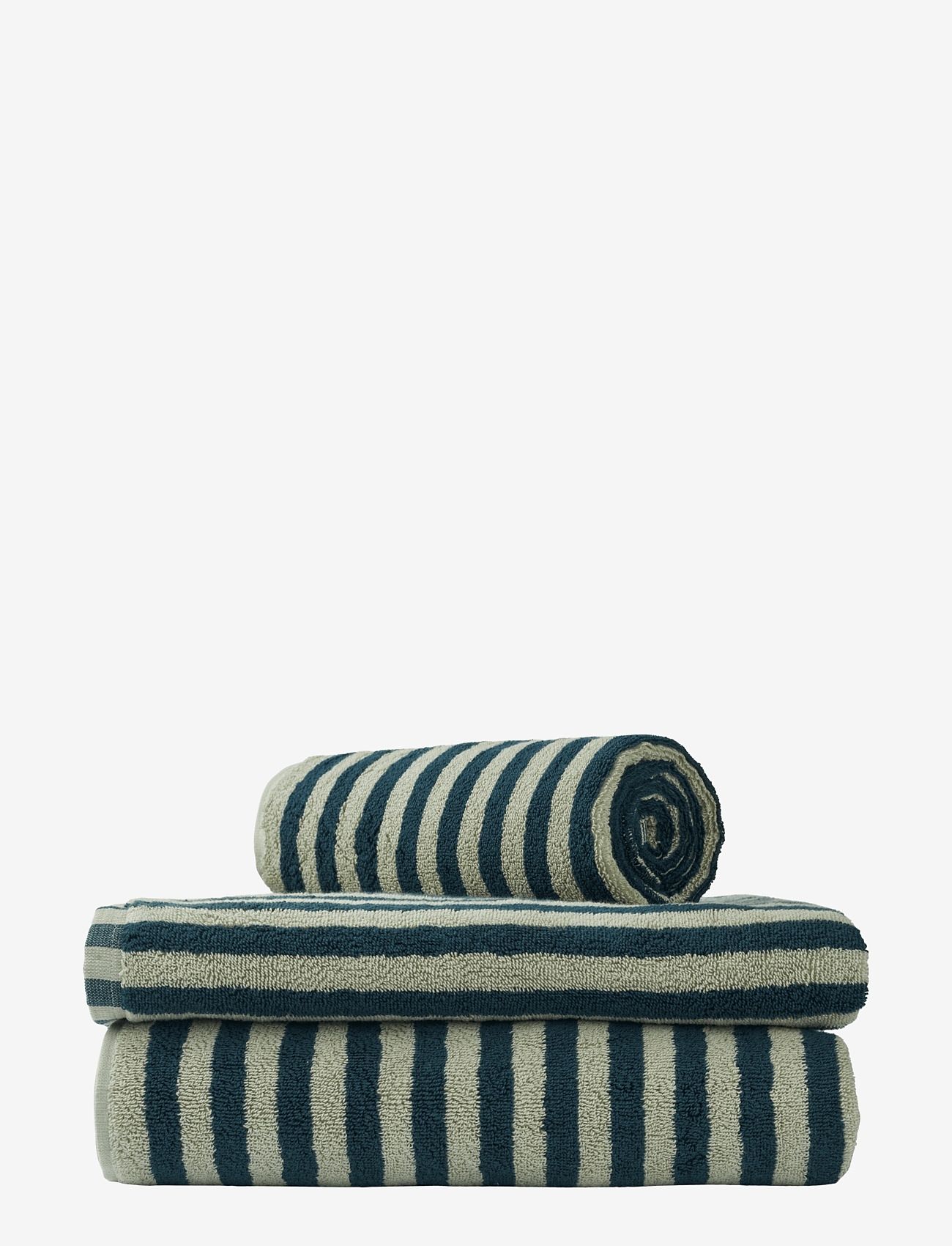 Bongusta - Naram Bath Towel - badetücher - sea foam and deep teal - 0