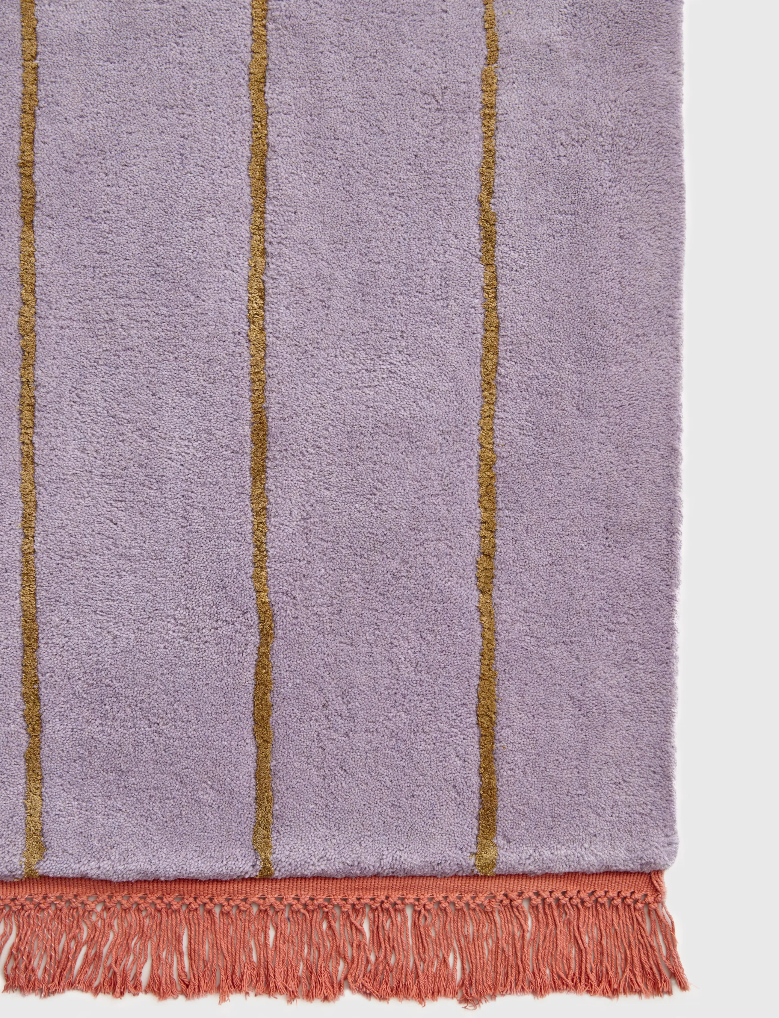 Bongusta - Pinstripe Rug 80 x 200 cm - villased vaibad - iris & bistre - 1