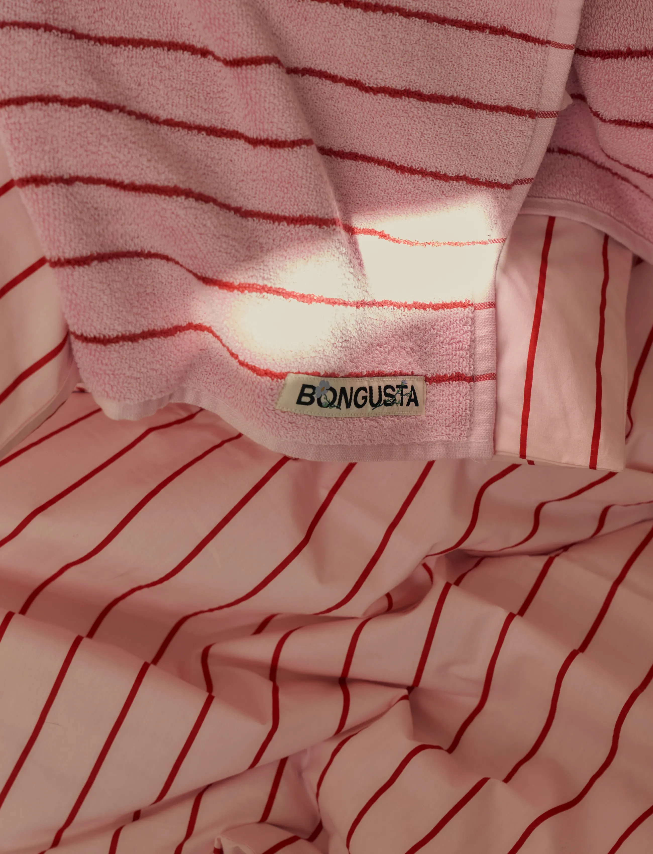 Bongusta - Percale Duvet Cover - baby pink & ski patrol - 2
