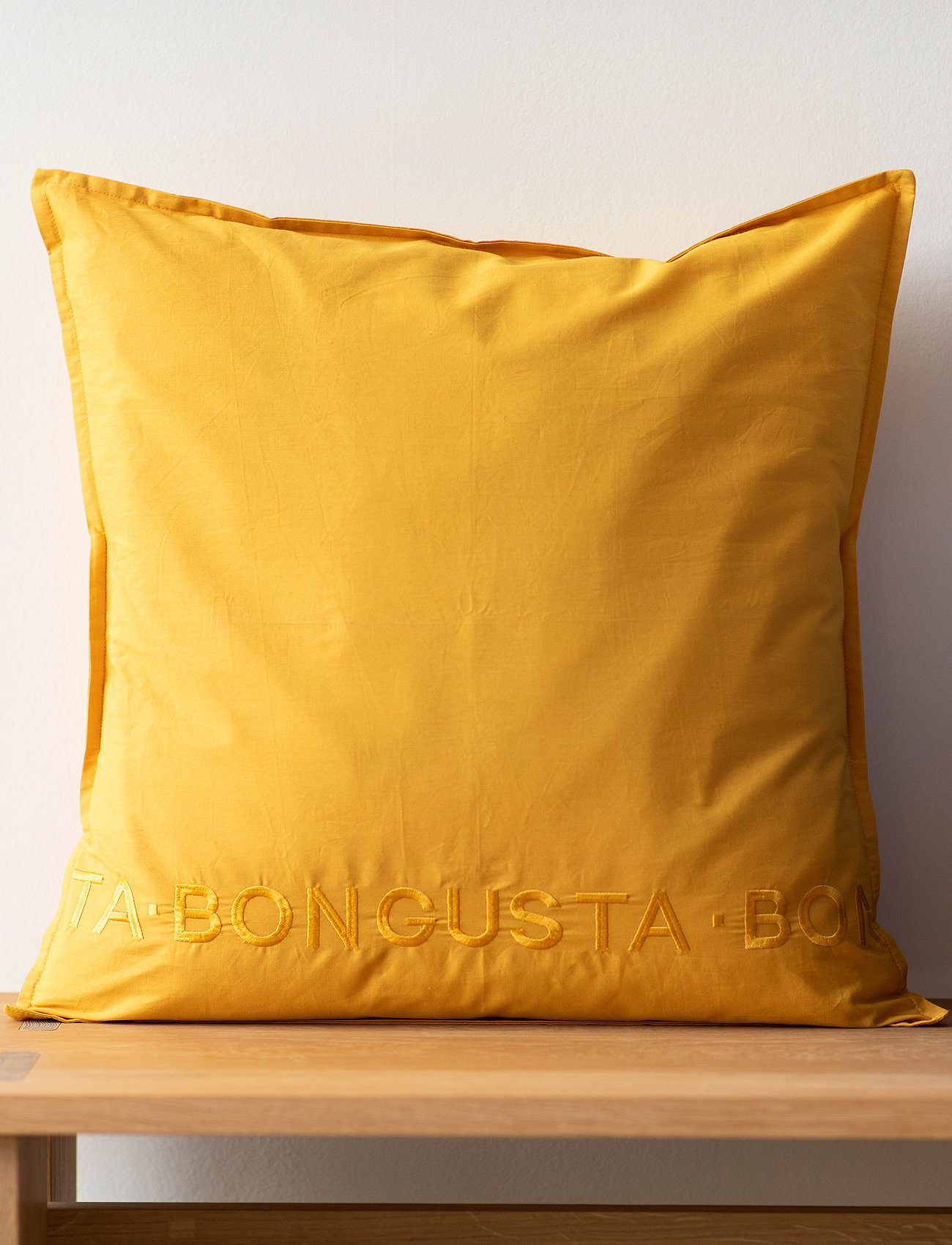 Bongusta - Halo pillow case - de laveste prisene - mustard - 1