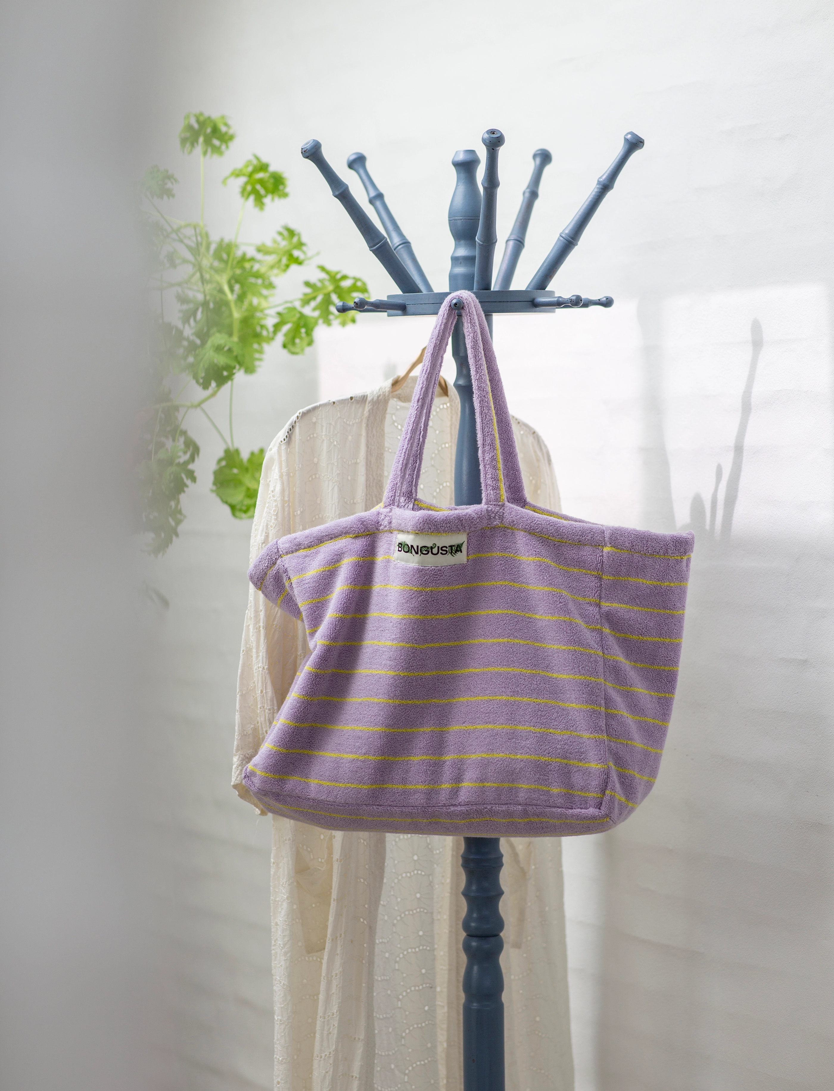 Bongusta - Naram Weekend Bag - tote bags - lilac & neon yellow - 1