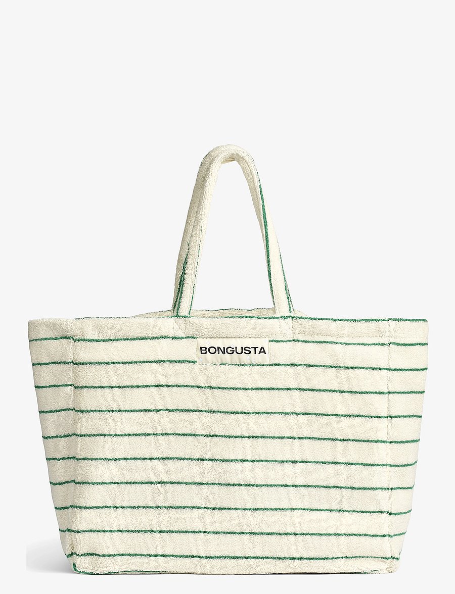 Bongusta - Naram Weekend Bag - tote-stiilis kotid - pure white & grass - 1