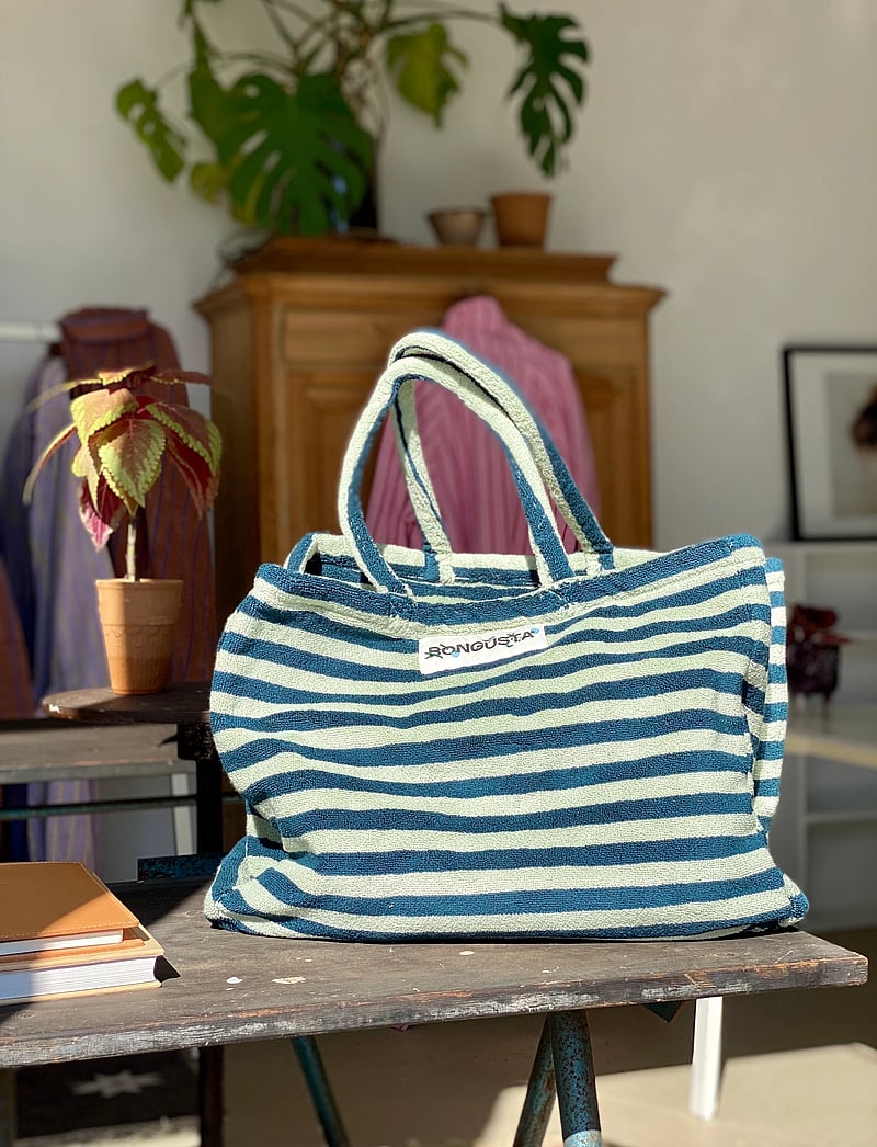 Bongusta - Naram Weekend Bag - tote-stiilis kotid - sea foam and deep teal - 1