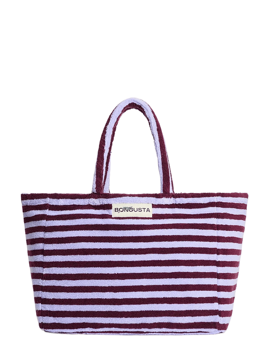 Bongusta - Naram Weekend Bag - tote bags - wine & lavender blue - 0