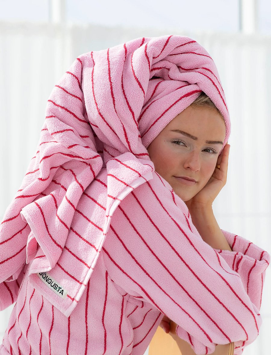 Bongusta - Naram Bathrobe - baby pink & ski patrol - igapäevane stiil - baby pink & ski patrol - 1