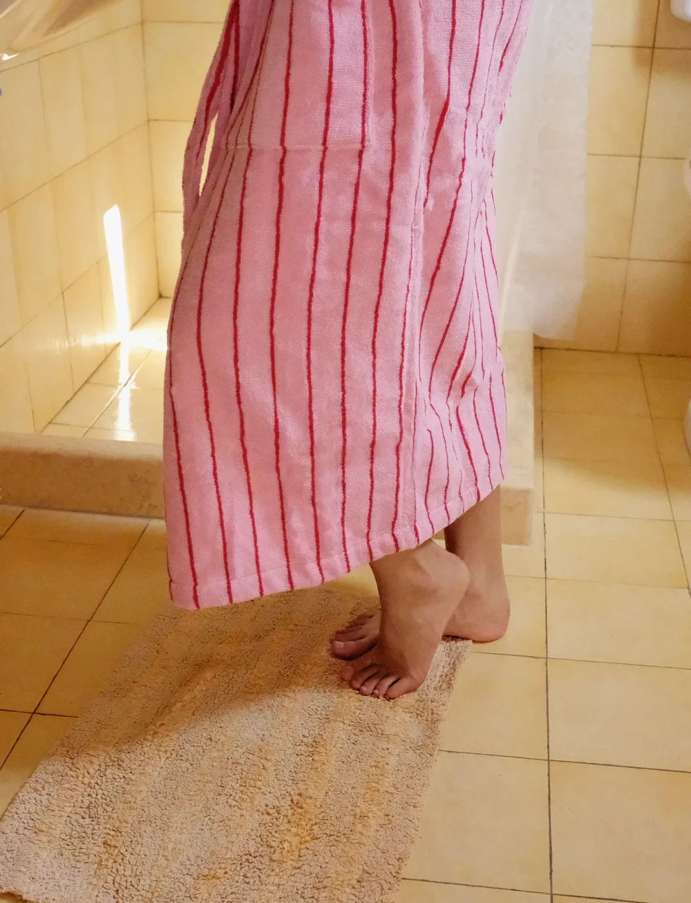 Bongusta - Naram Bathrobe - köp efter pris - baby pink & ski patrol - 4