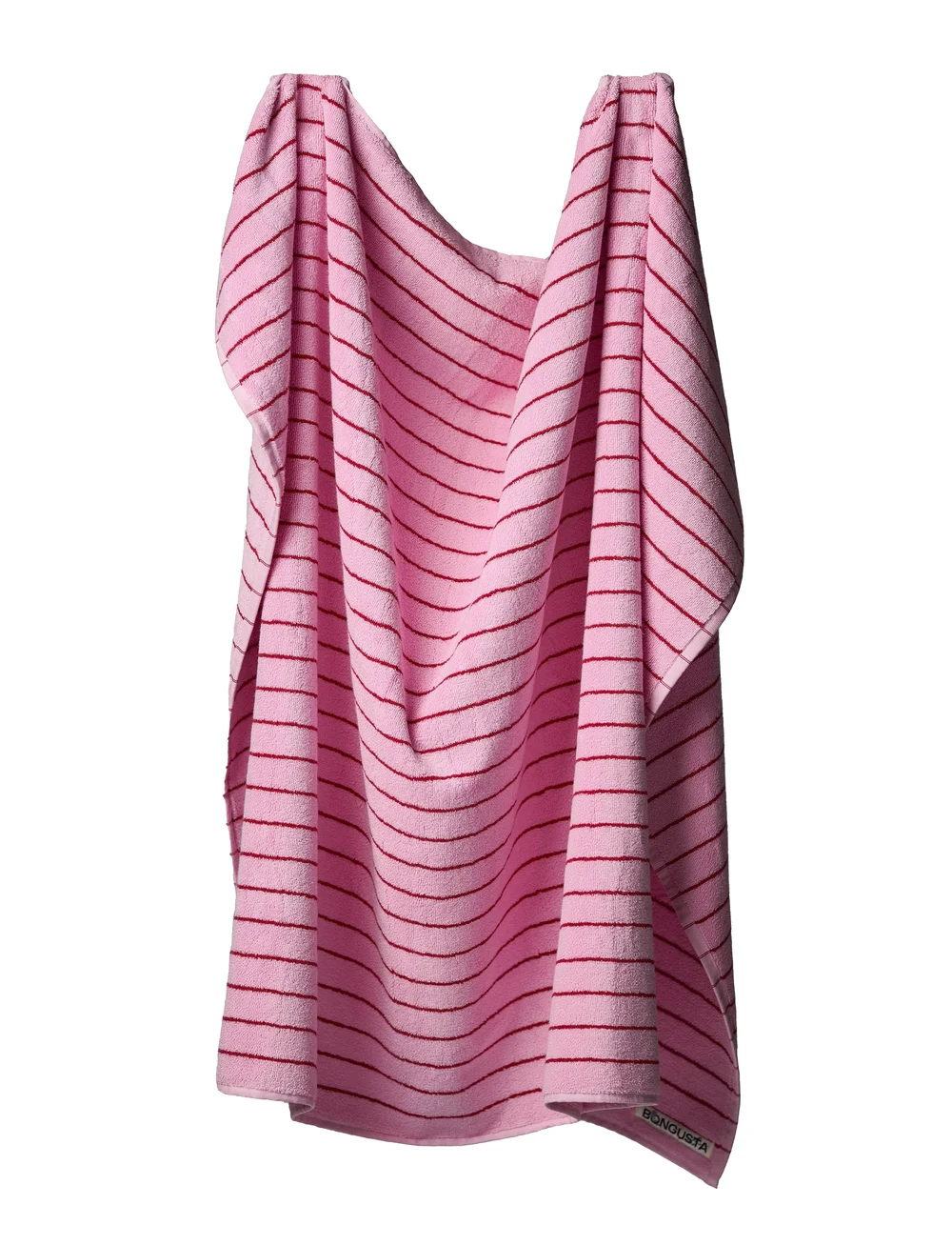 Bongusta - Naram Bath Sheet - badlakan - baby pink & ski patrol - 0