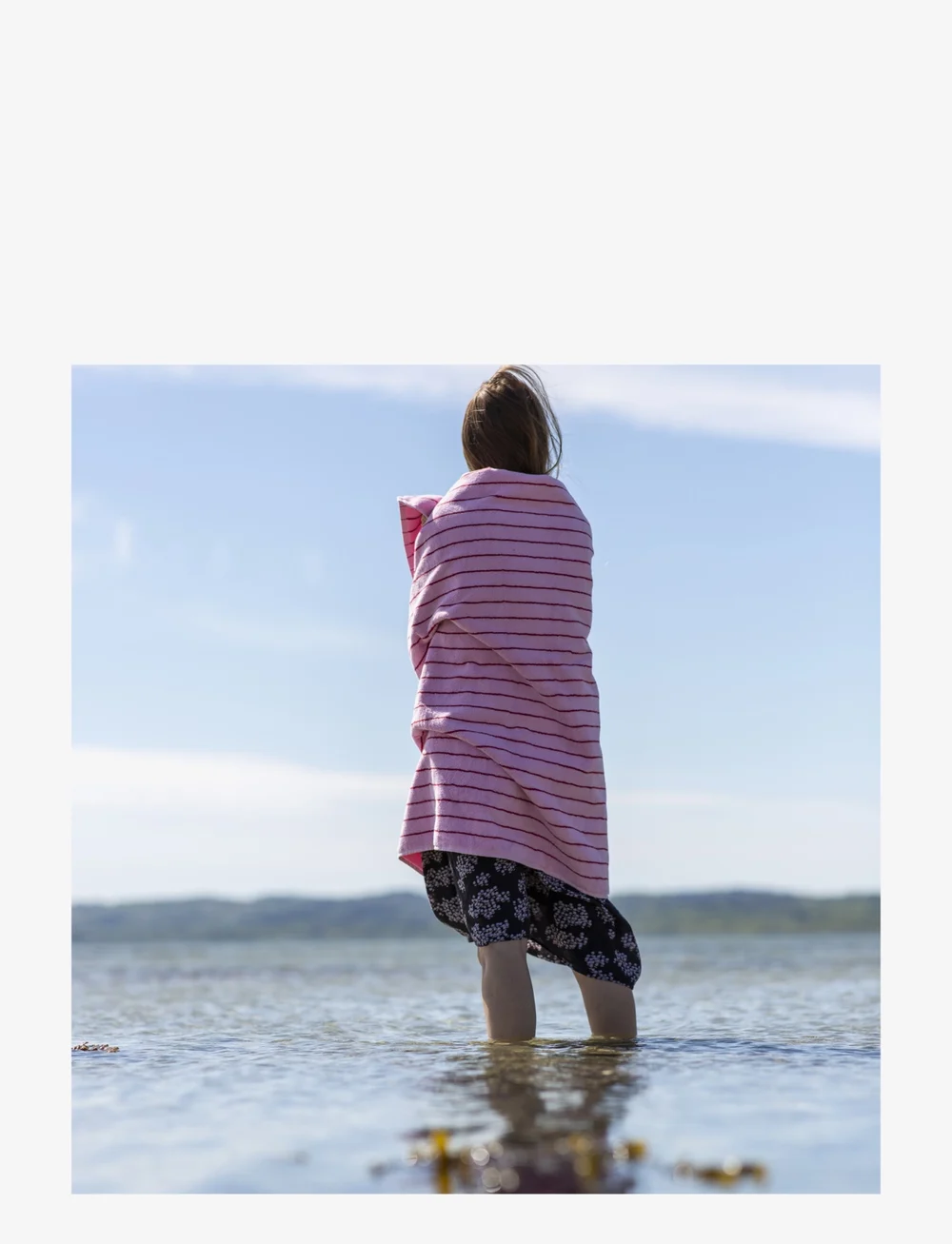 Bongusta - Naram Bath Sheet - badlakan - baby pink & ski patrol - 1