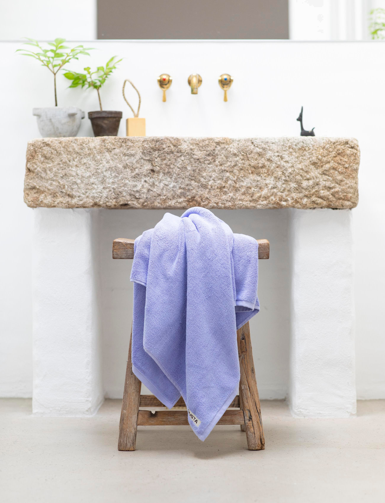 Bongusta - Naram Bath Sheet - badlakan - lavender blue - 1