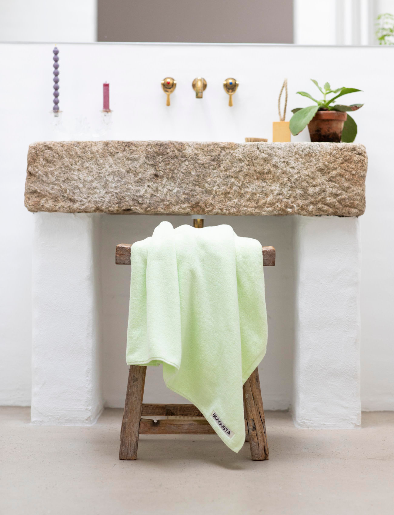 Bongusta - Naram Bath Sheets - bath towels - lemon sorbet - 0
