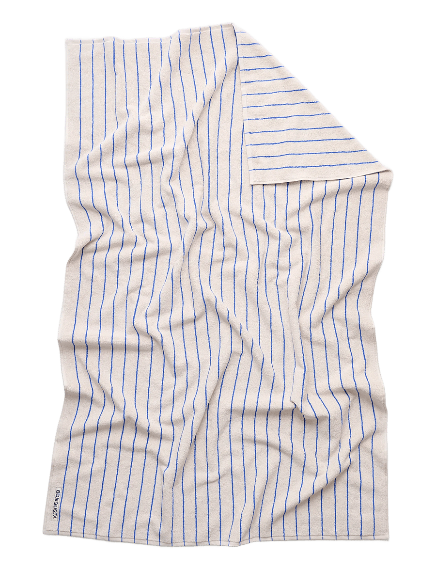Bongusta - Naram Bath Sheets - badetücher - moonbeam & ultramarine - 0