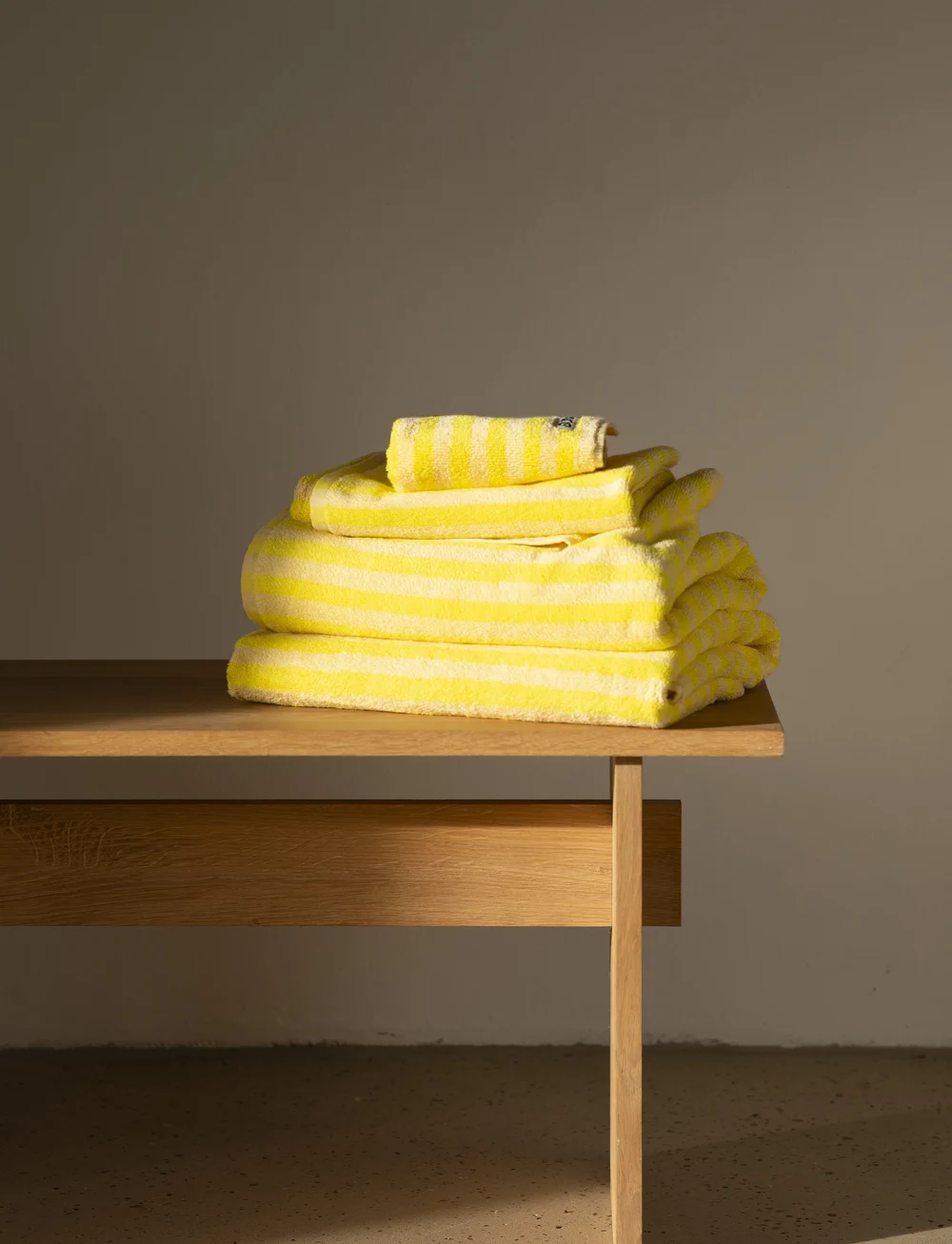 Bongusta - Naram Bath Sheet - badlakan - pristine & neon yellow - 3